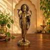 Immagine di Dhanvantari (Dhanvantri/Dio dell'Ayurveda) - Ottone - 31 cm/2,6 kg