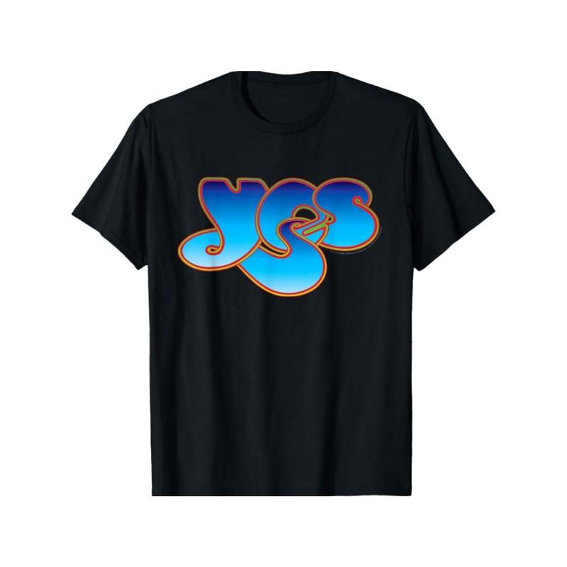 

Men s Classic YES Graphic Oversize T-shirt 100 Cotton Crew Neck Geometric Print All Season Wear Short Sleeve S чёрный
