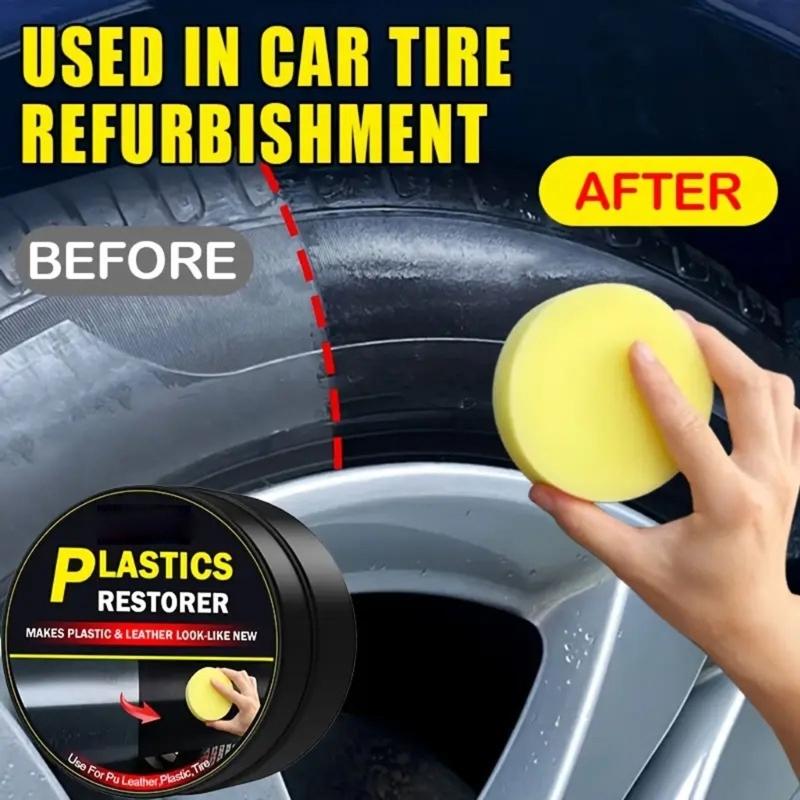 High Performances Interior Plastic Polish Wax Sponge Applicator Interior Wax Simple to Operate for Car Motorcycles