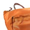 PRADA BR4001 triangle logo plate Tote Bag Shoulder Bag Leather / Nylon Orange
