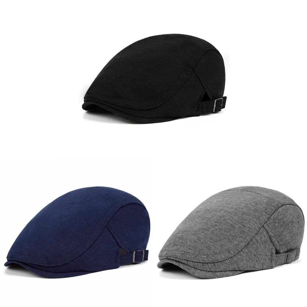 Classic Breton Hat Men Women Vintage Cotton Sun Protection Foldable For Spring Autumn