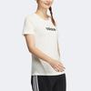 Adidas Neo Solid Color Logo Print Sports T-Shirt Women Tops White HE4526