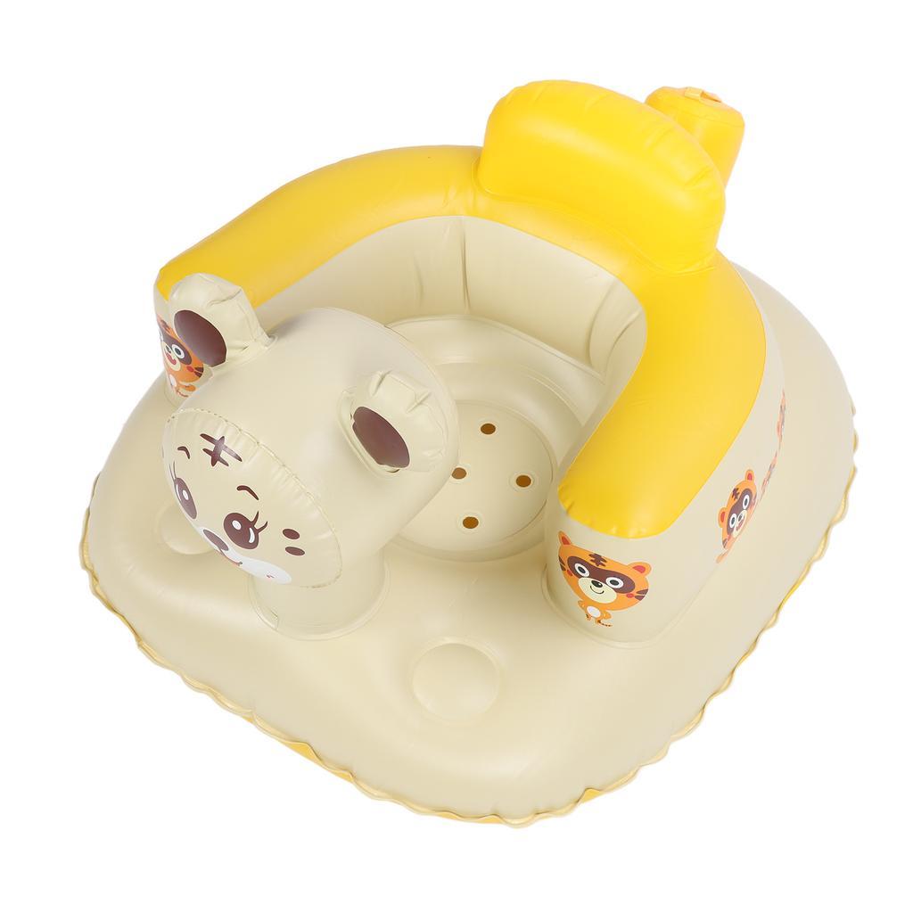 Baby Inflatable Seat Folding Toddler Seat Bath Chair Aerated Baby Seat Chair for Pool Bathtub