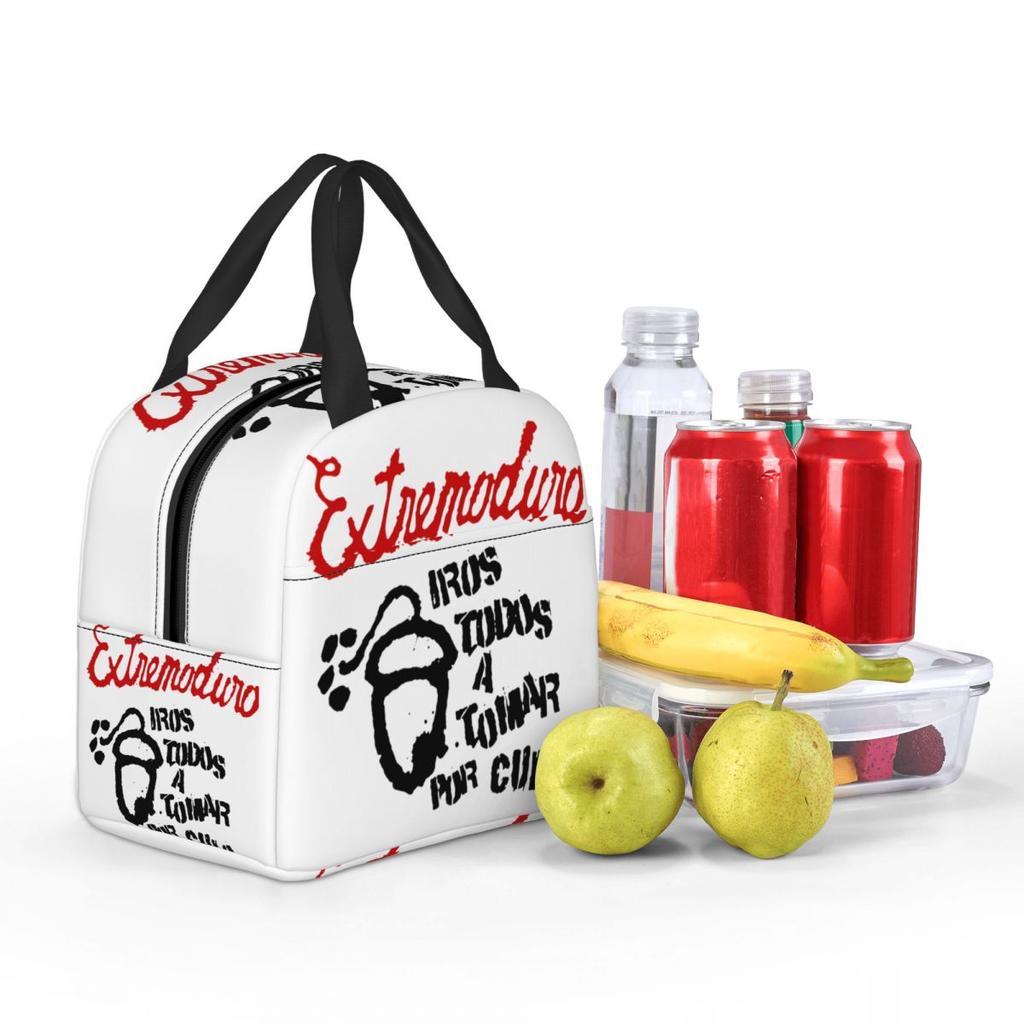 Extremoduro Album Rock Band Thermal Insulated Lunch Bags for Travel Portable Food Bag Container Thermal Cooler Lunch Boxes