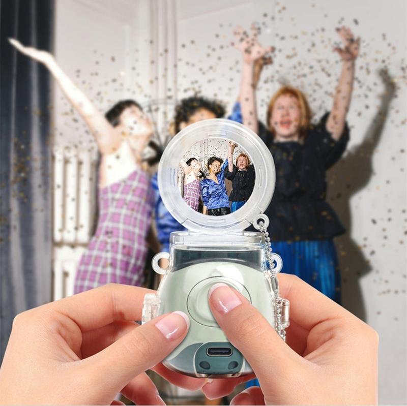 Transparents AntiScratch Phone Camera Cover Builts In 360 Adjustable Mirror for Precise SelfPortraits