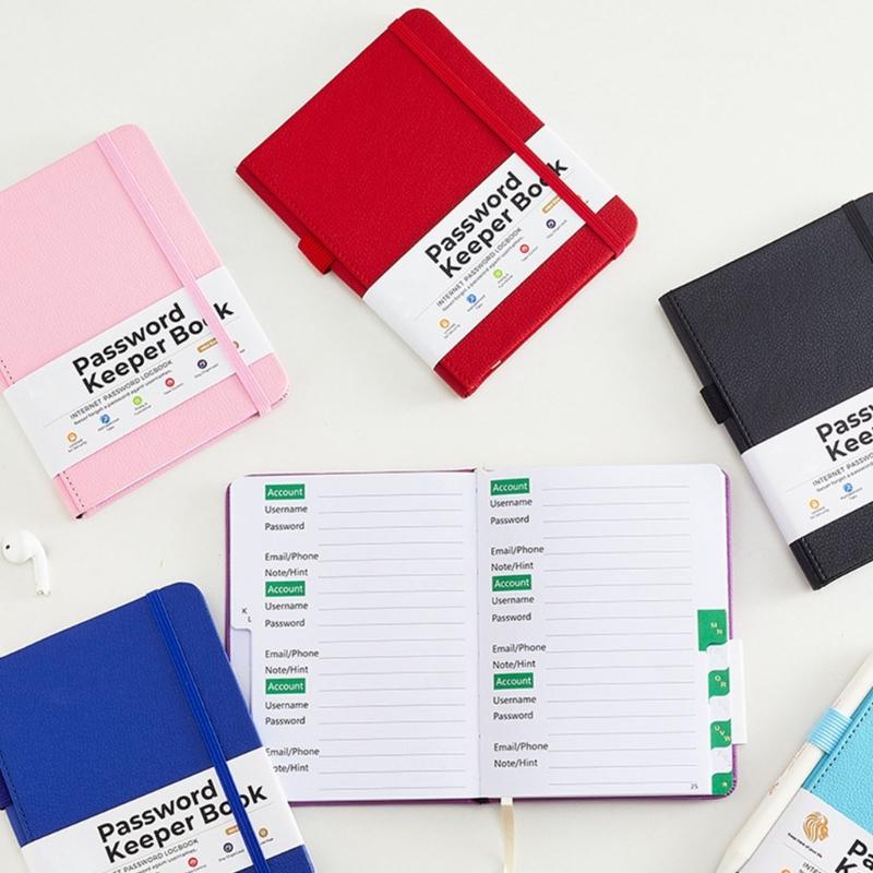 Light Weight Portable Password Collection Notebook Address Information Organiser Book for Travel and Daily Use