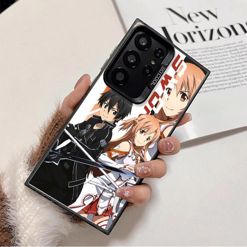Anime Sword Art Online SAO Weiche Handyhülle für Samsung Galaxy S24 S25 FE S26 Edge S23 Ultra S22 Plus S21 + Stoßfeste Rückabdeckung