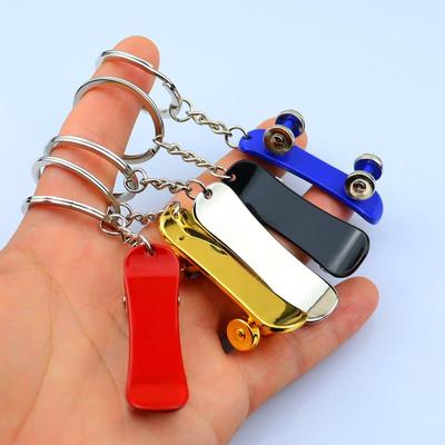 Mini Fingerboard Pendant Stress Relief Scooter Couple Keychain
