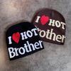 Fashion Heart Letter Pattern Neutral Warm Knitted Hat For Autumn Winter And