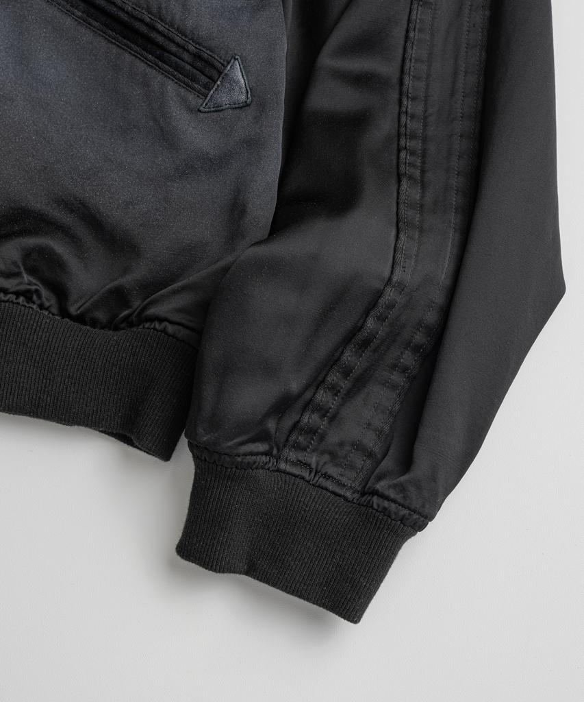 Beheavyer Washed Wool Souvenir Jacket Black