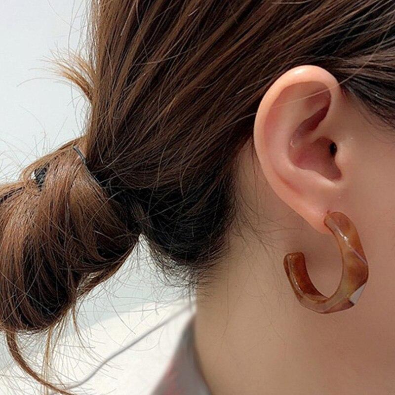 Fashion Exaggerated Zebra Pattern Acrylic Earrings For Women Personality Hypoallergenic Ear Ring Party Jewelry  New Trend