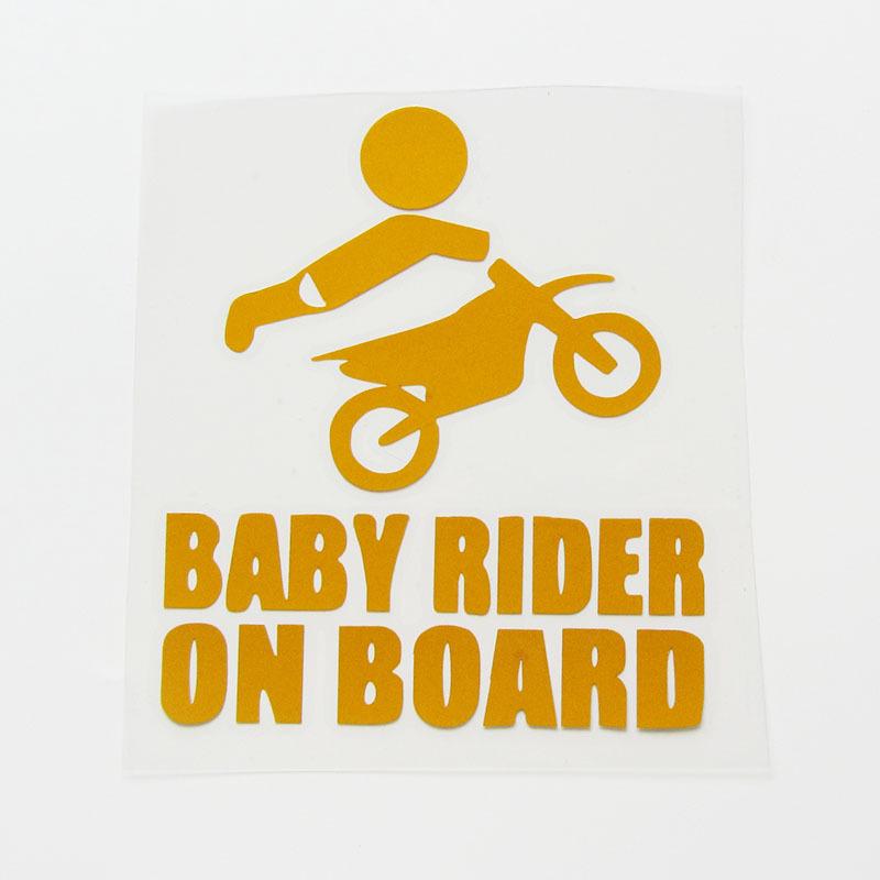 Reflective Baby Dirtbike & Bicycle Warning Stickers for Cars