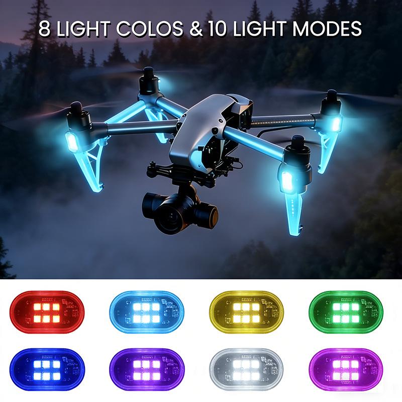 Cross Motorcycle Wireless Airplane Navigation Light - Universal Slow Flashing Light