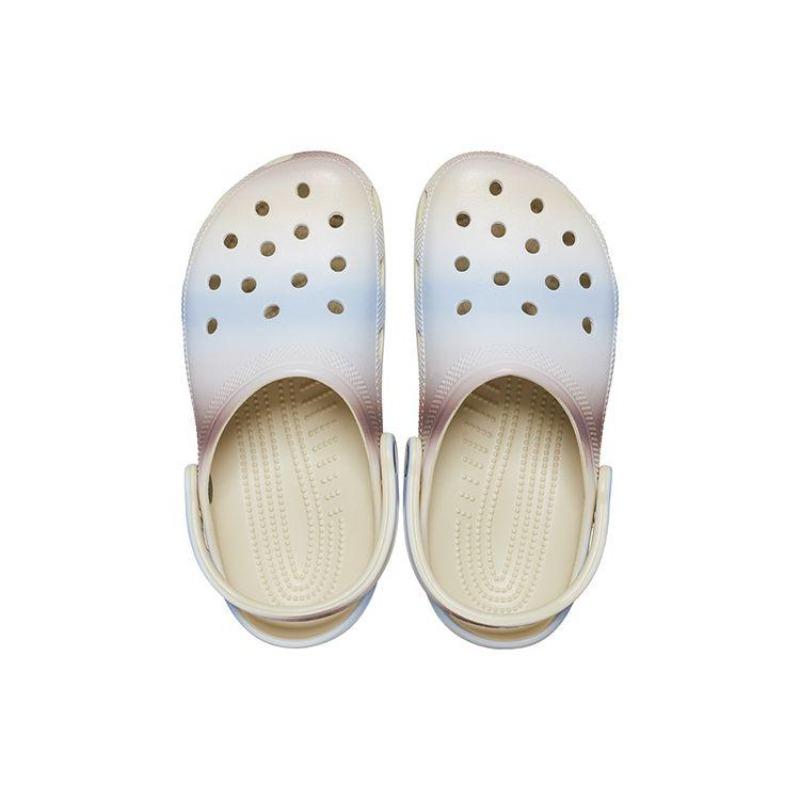 Crocs EVA Classic Color Block Marbled Clogs Unisex White 208981-2Y3