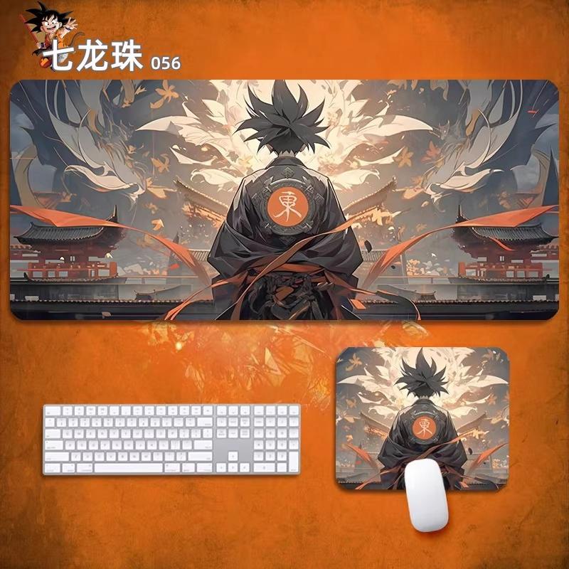 2026 Hoge Kwaliteit Kantoor Anime Dragon Ball Leer Muismat Oversized Kleine Jongens Kantoor E-sport Game Toetsenbord Mat Son Goku Anime Oversized Bureau Mat