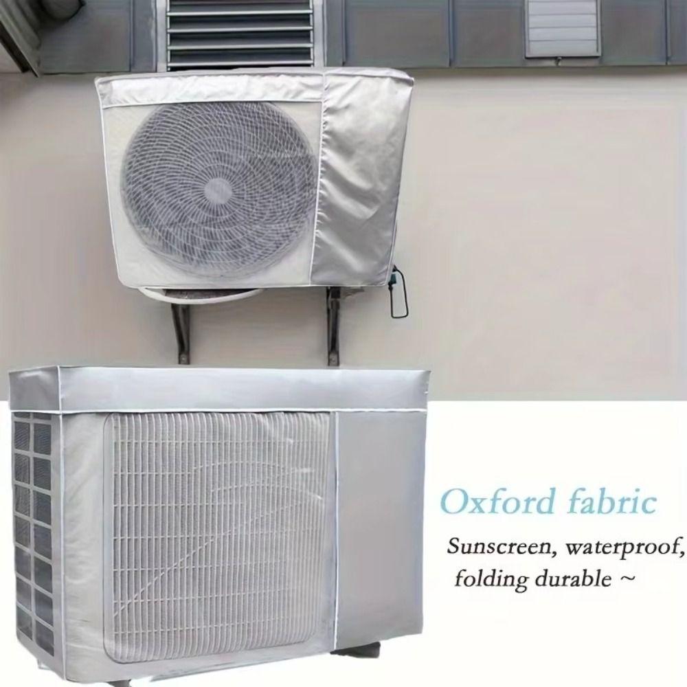 Multisize Air Conditioner Cover Silver Sunscreen Cover New Waterproof Dust Cover  Outdoor