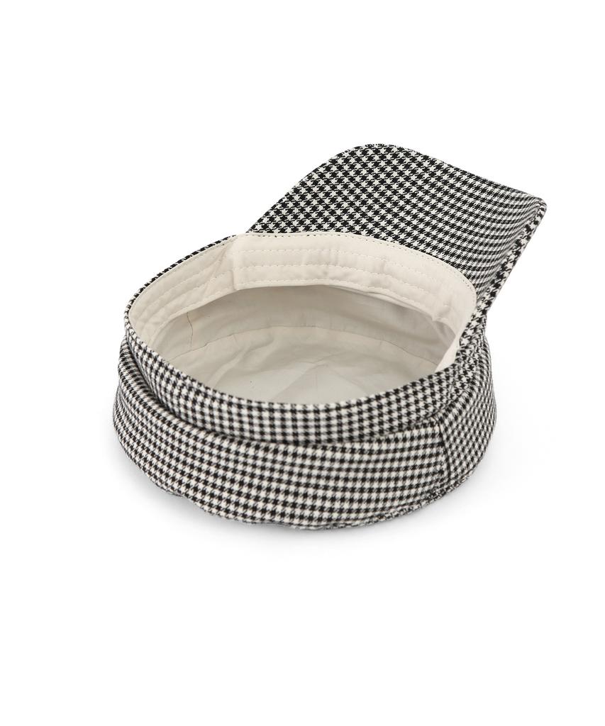 Eondeokeonteulolseutyudio Four Seasons Cotton Bellboy Cap Mariner / Hound Tooth Ck / Mono