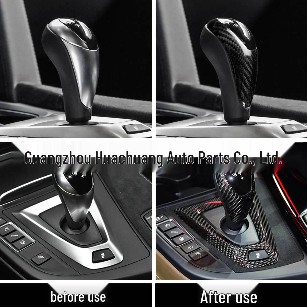Carbon Fiber Gear Shift Knob Cover for 2014-2018 BMW M Series M2 M3 M4 M5