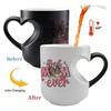 Farbwechselnde Kaffeetasse Beste Mama Aller Zeiten Hitzesensitive Keramiktasse Enthüllt Verstecktes Herzdesign Einzigartiges Muttertagsgeschenk für Mama Oma