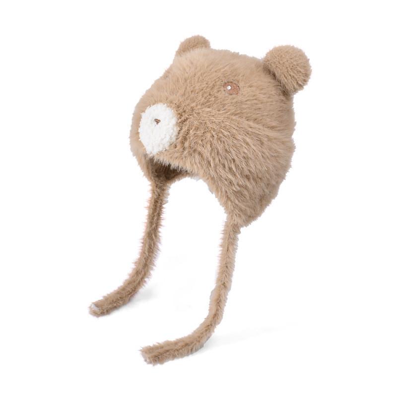 Childrens Cute Animal Pattern Knit Cap With Windproof Features For Winter Activities