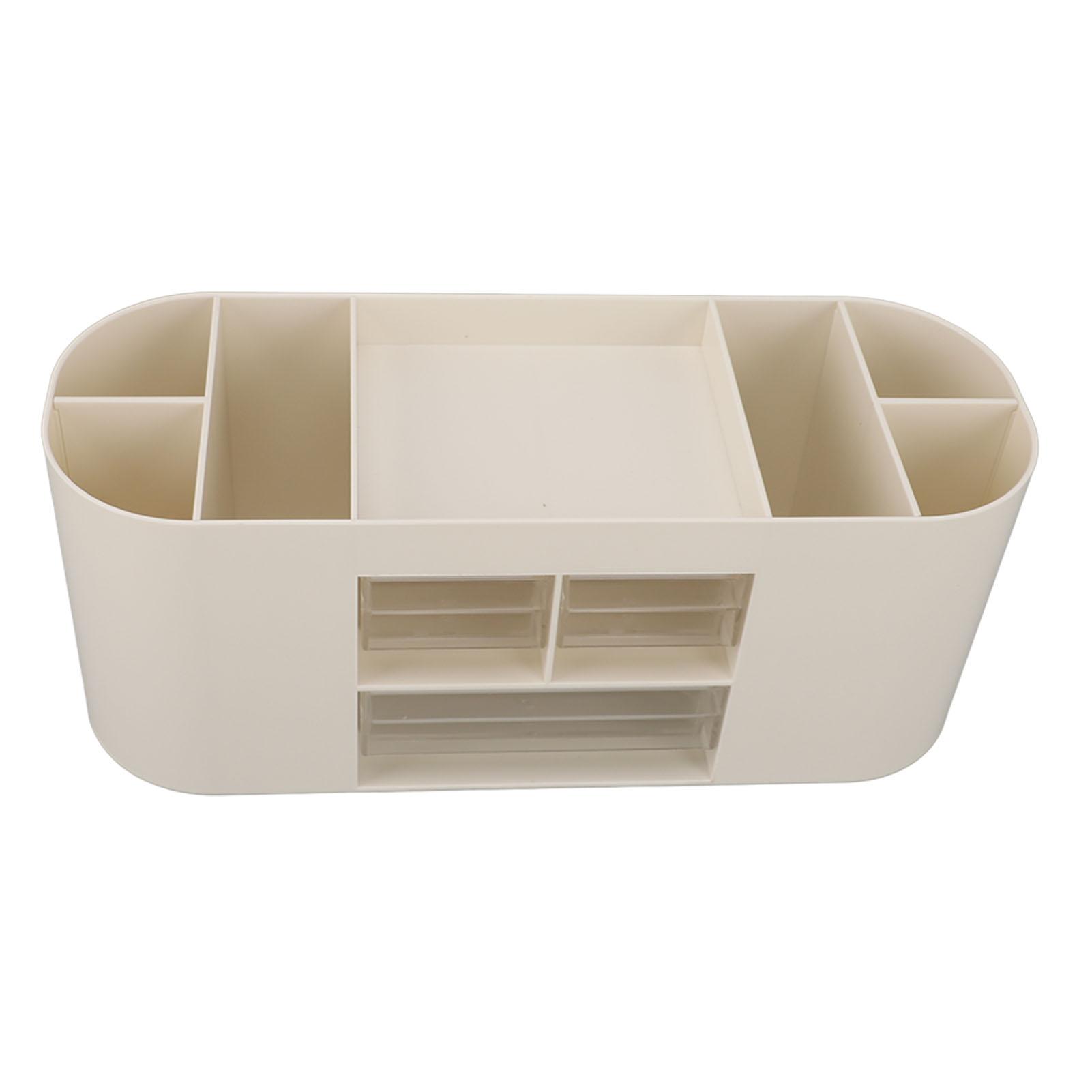 Pen Holder with Transparent Drawers Large Capacity Multiple Compartment Plastic Pencil Storage   for   Desk