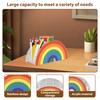 Acrylic Rainbows Pencil Holder Cute Desk Stationery Organizers Shelves Accessories Bookshelf Home Office Storage Box