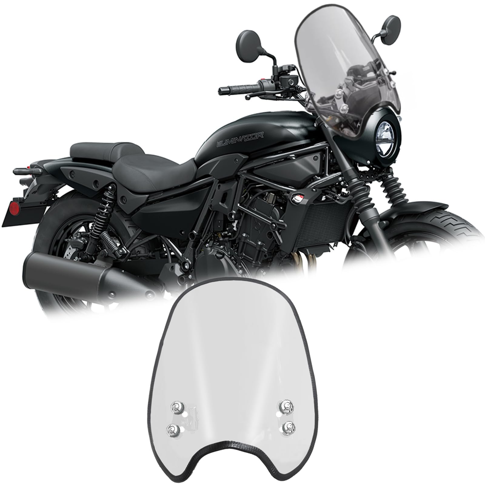 

KAGEFUNE Eliminator SE Eliminator SE 400 450 500 SE E400 E450 E500 2025 Мотоцикл Transparent color чёрный