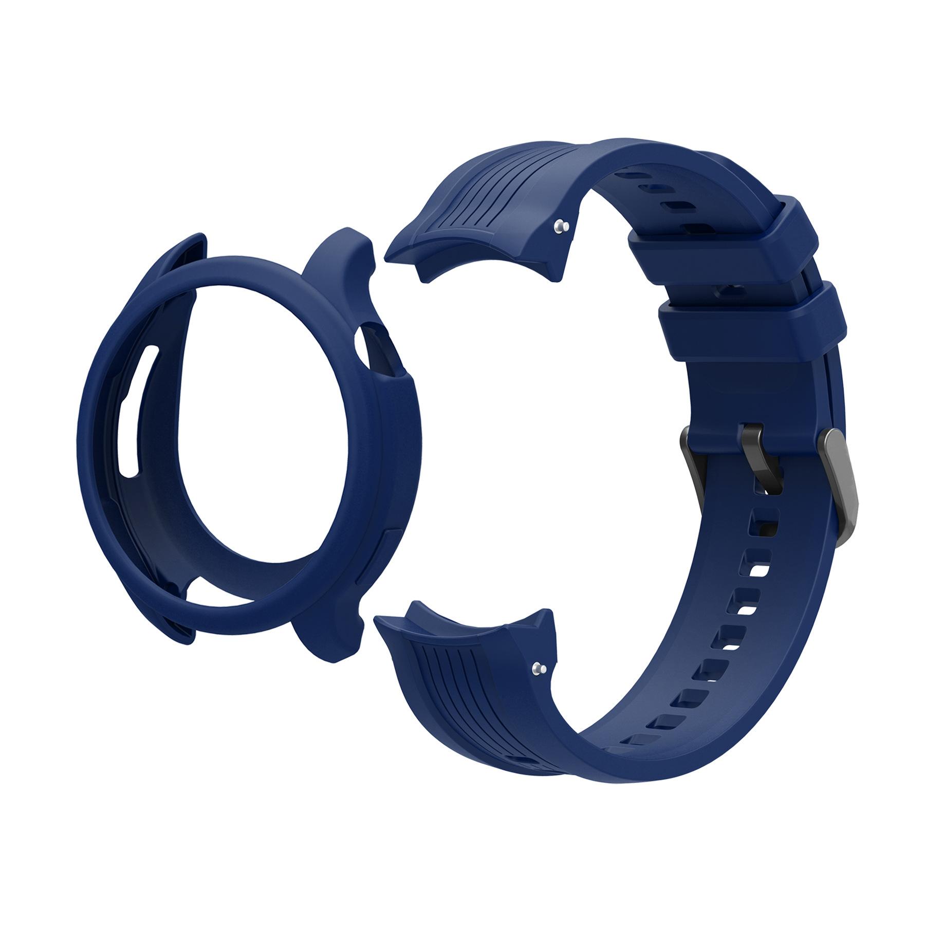 

Силиконовый Ремешок+Чехол Для Amazfit Balance Регулируемый Спортивный Браслет Умные Часы Защита От Падений Царапин Браслет Набор Чехлов Для Часов Аксессуары синий
