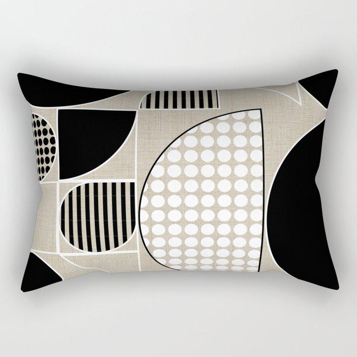 Sofa Kissenbezug Dekoration Heim Wurf Kissen Nordisch Schwarz Abstrakt Kreativ Geometrisches Muster