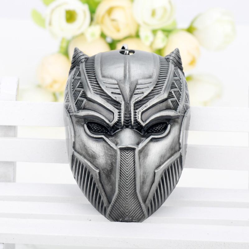 Pendant Black Panther Necklace And Keychain With Alloy For Gift Movie