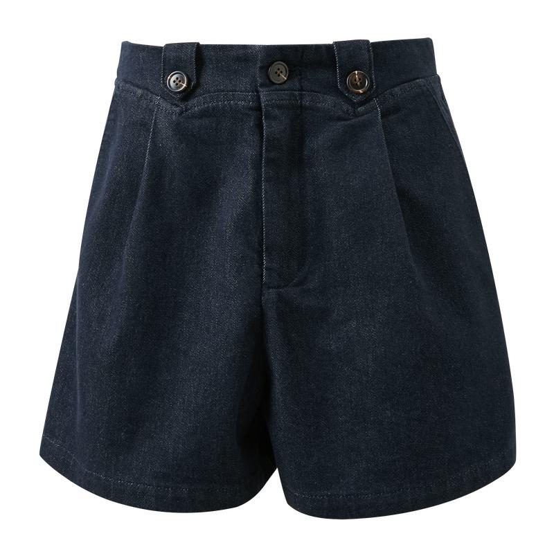 

Sancai 2026 Summer High-Waist Wide-Leg Denim Shorts XL