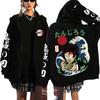 2025 Demon Slayer Zipper Sweatshirts Zip Up Hoodie Anime Hoodies Unisex Hip Hop Streetwear Nezuko Kamado Graphic Y2K Clothes