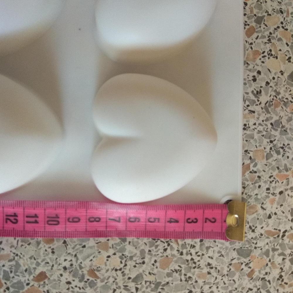 Real Shot Heart Silicone Cake Mold Mousse Wedding 3D Cake Decorating Tools Bakeware Dessert Moulds Baking Tool