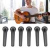 6Pcs Black Guitar Bridge Pin Kit Decorative Robust Clarity Increasing Guitar Bridge Pin Replacement