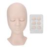 Eyelash Extensions Training Mannequin Head Soft Silicone Removable Eyelids Lifelike Practice Head