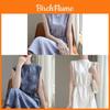 Elegant Satin Floral Spaghetti Strap A Line Dress For Summer Womens Casual Office Wear