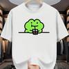 Cute Frog Pattern T-Shirt Comfortable YearRound Short-Sleeve Top Unisex Casual Wear for Everyday Use Cartoon Design Street Style