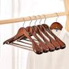 Wooden Coat Hanger With Shoulder Support For Home And Retail Use