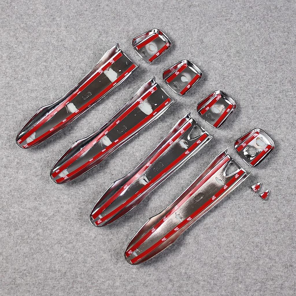 ONKYOU Dørhåndtakdeksler for den nye Nissan Note e13 og Aura Full Chrome Speilsett på 10 med den nye Nissan Note e13 og Aura NISMO, Dekning,