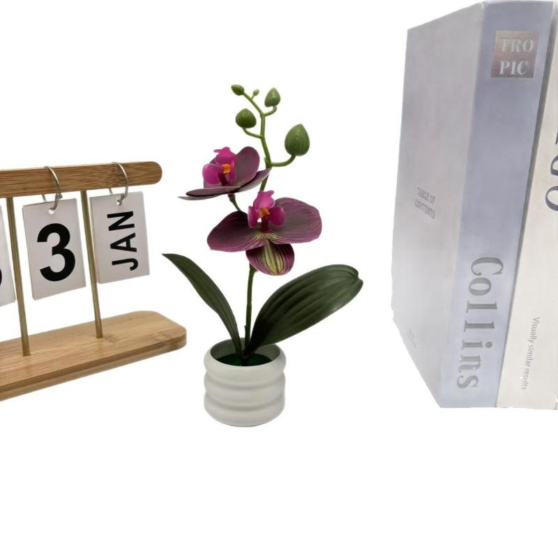 Phalaenopsis Artificial Potted Plants for Home Decoration Artificial Green Plants Bonsai and Artificial Flower Ornaments
