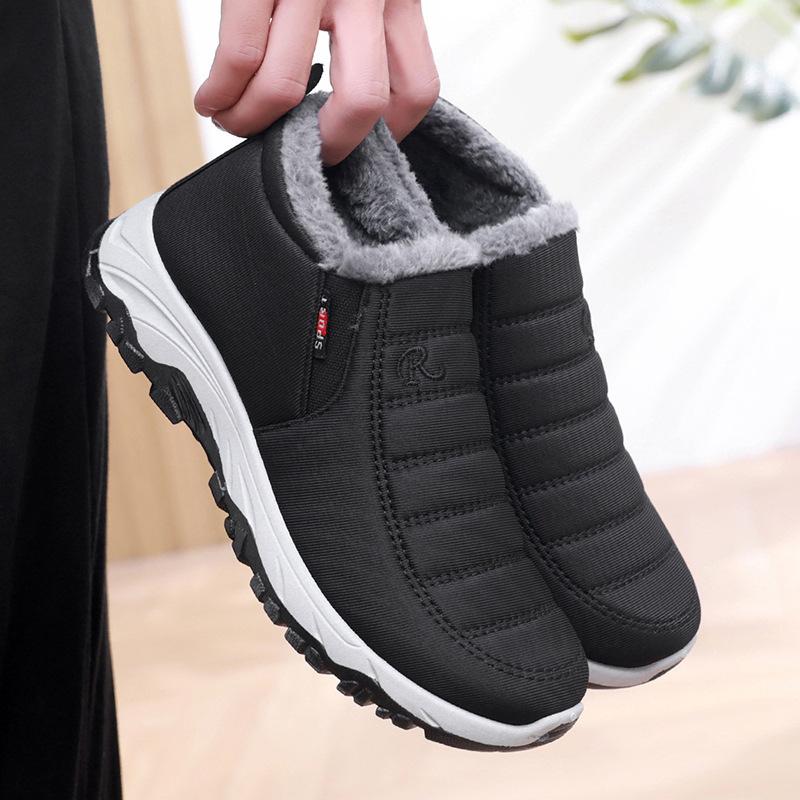 Fashion Men'S Winter New Style With Plush And Thick Snow Boots Warm And Comfortable Cotton Shoes Fashionable And Casual Sports Shoes