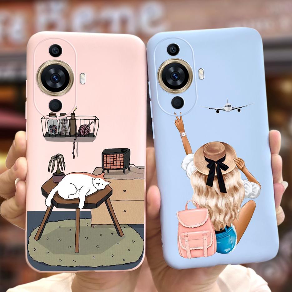 For Huawei Nova 11 Pro Case Nova 11i Cute Candy Painted Cover Soft Silicone Phone Case For Huawei Nova 11 Pro Nova11 Ultra Shell