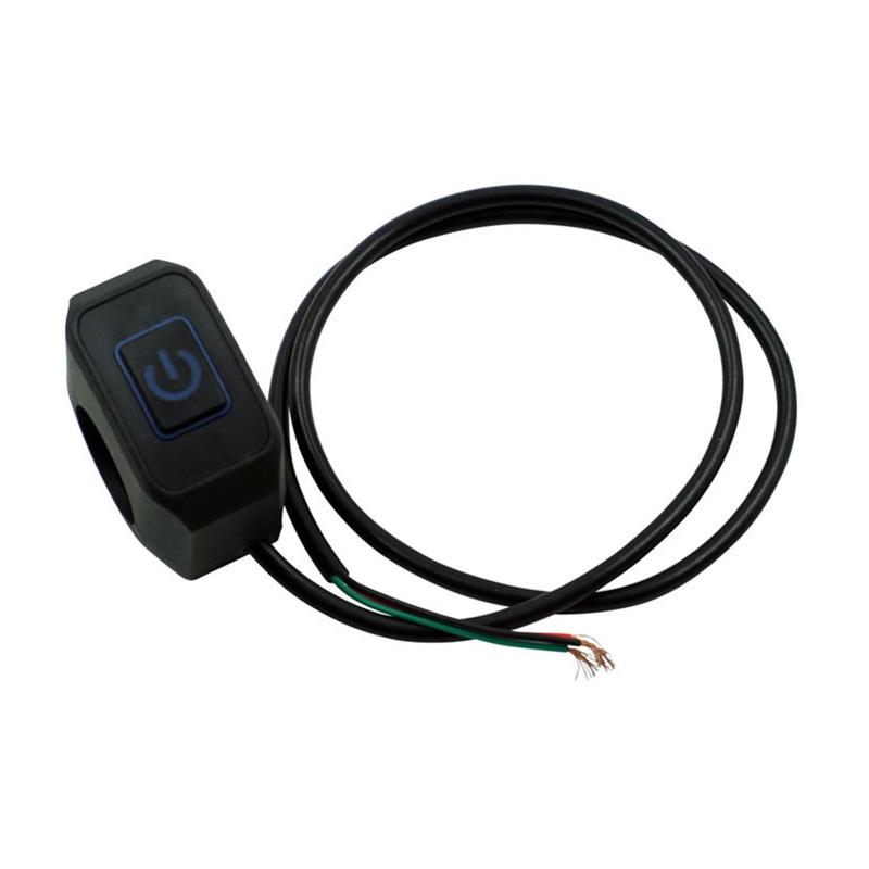 For ATVs Electronic Bike Scooters Motorcycle Headlight Push Button ON/OFF 12V Handlebar Switch