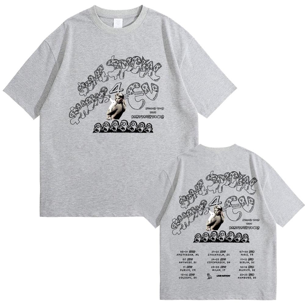 Rapparen Drakes Europaturné med Partynextdoor 2025 T-shirts SSS4U Some Sexy Songs 4 U T-shirt Unisex Unisex Hip Hop Popmusik T-shirt