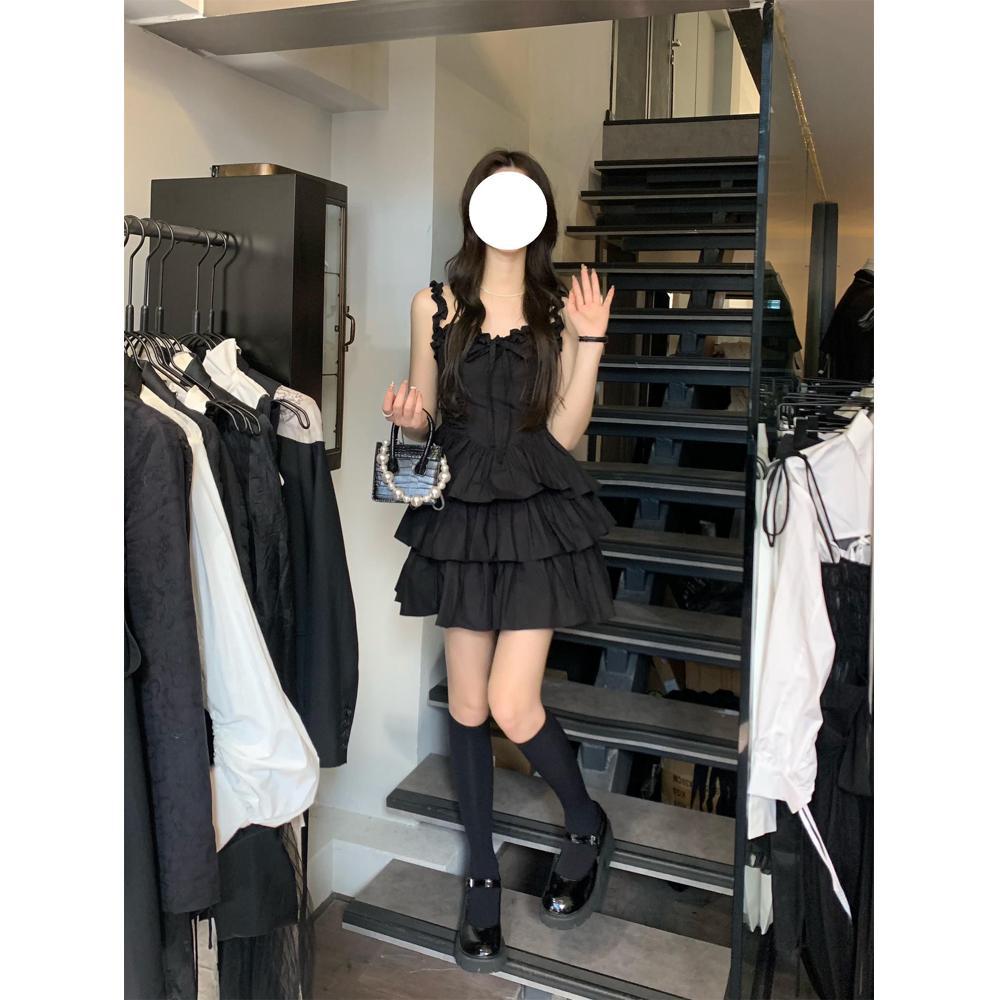 Suspender Dress Female Niche Temperament Fairy Tube Top One-word Shoulder Princess Dress Summer