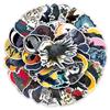 50-Piece Gothic Crow Cartoon Stickers: Dark Horror Halloween Design, Waterproof Décor for Journals & Phone Cases.