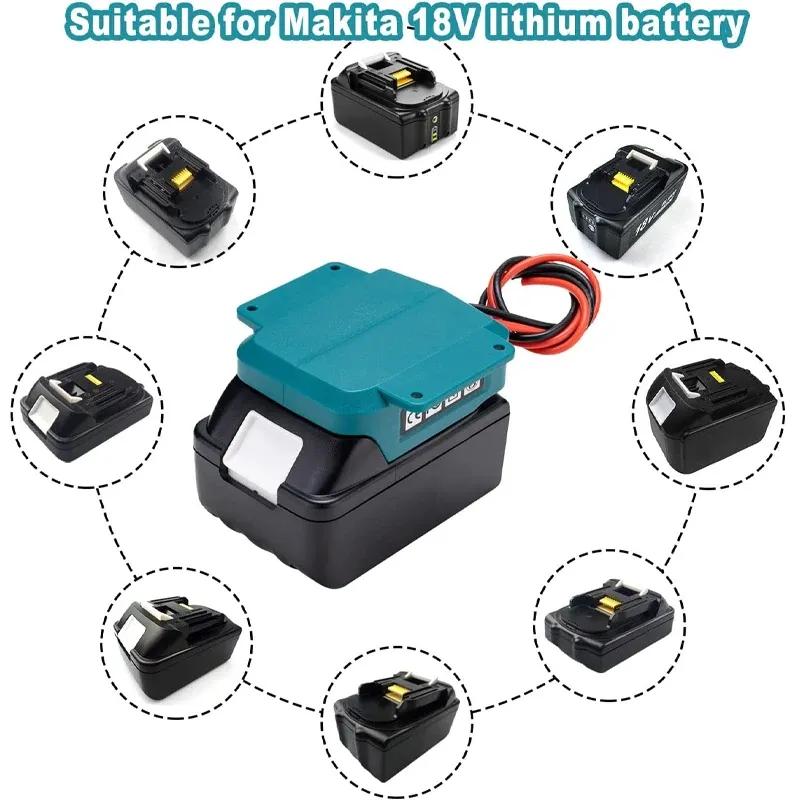 Power Wheels Adaptor for Makita 18V Li-ion Battery Power Mount Connector DIY Adapter Dock Holder for Power Tool RC Toys Robotics