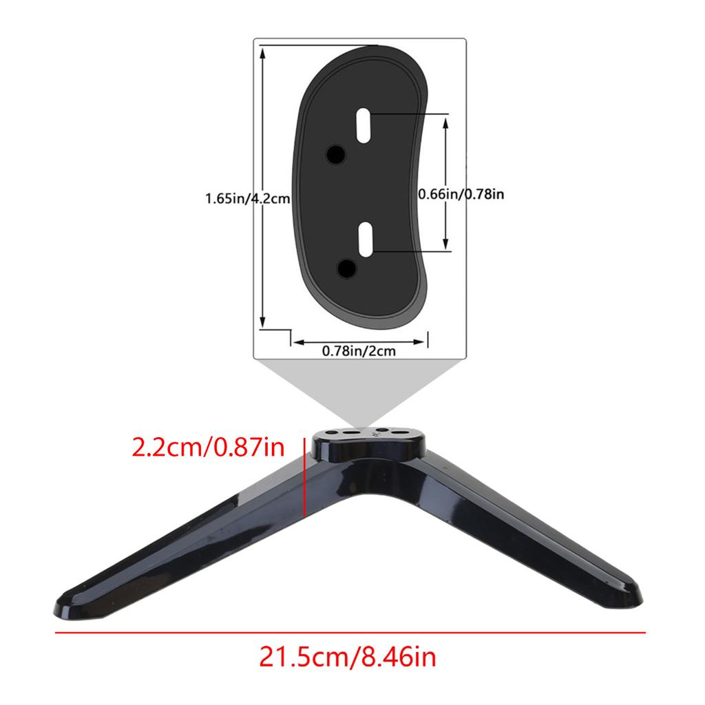 TV Mount Stand Universally Replacement TV Stand Base Pedestal Mount TV Legs for Hole Distance 17-20mm
