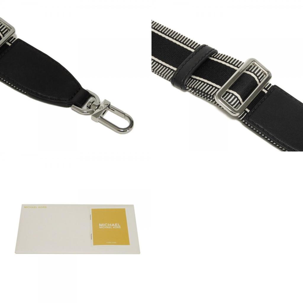 Used 11974 Gigi Empire Logo Large Tote 30S3G3GT3J 7924 Black 2-Way Shoulder Bag MK Jacquard Natural Unisex from Japan