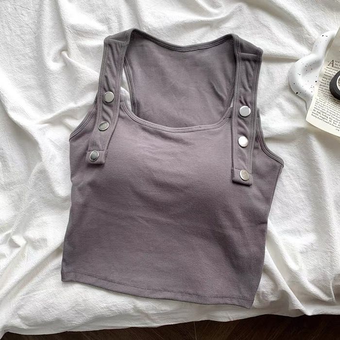 Square Collars T-shirts Sleeveless Women Sexy Tank Tops Girls Y2K Vest Street Party Wear